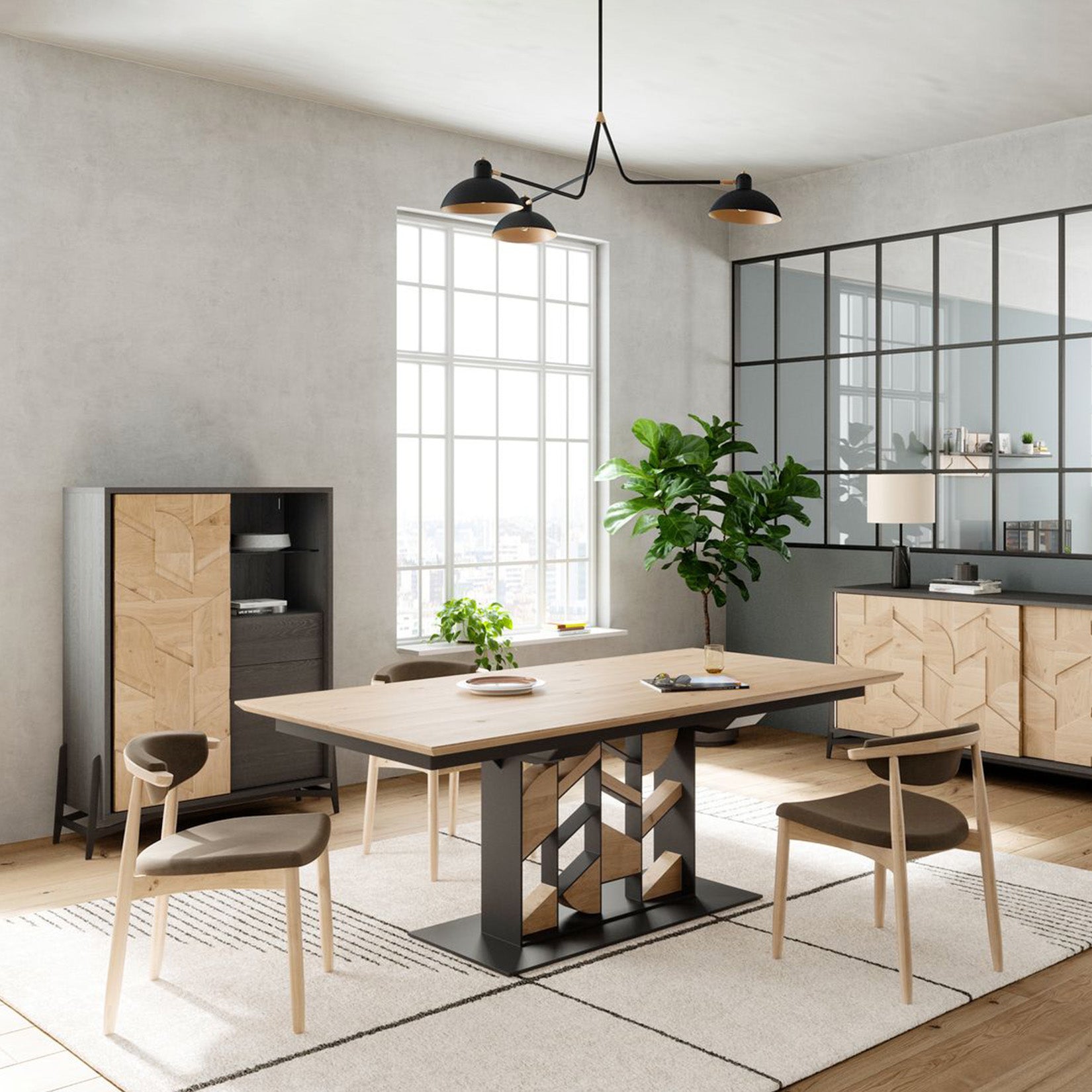 Woodtale Mozaik Extendable Dining Table