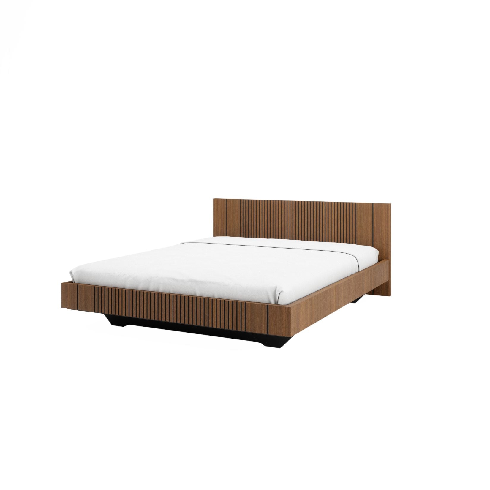 Full bed with simple Woodtale Piana headboard