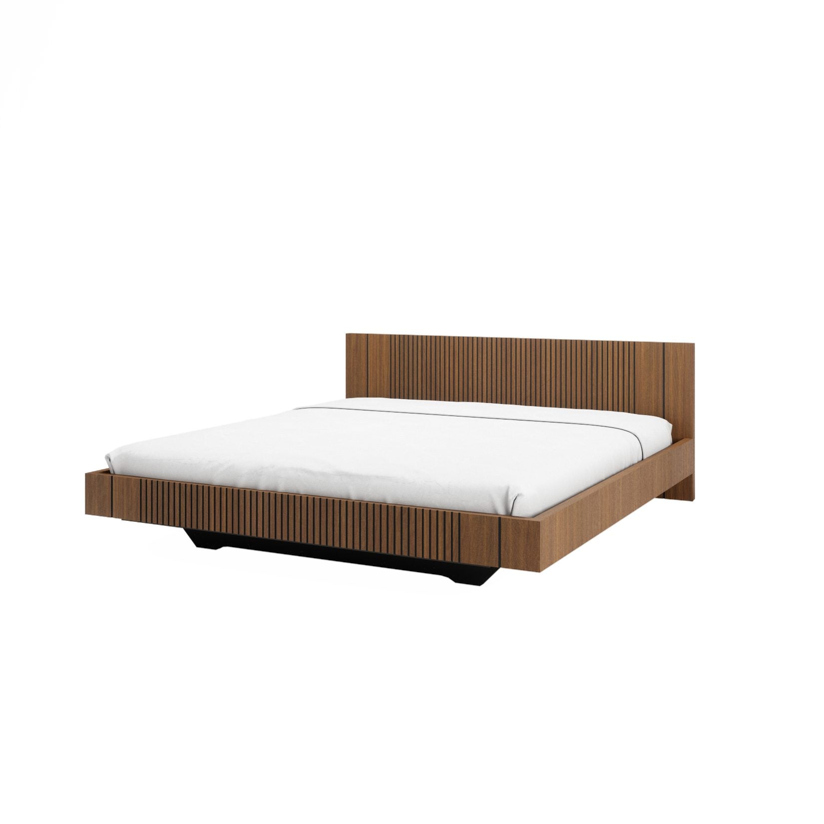 Full bed with simple Woodtale Piana headboard