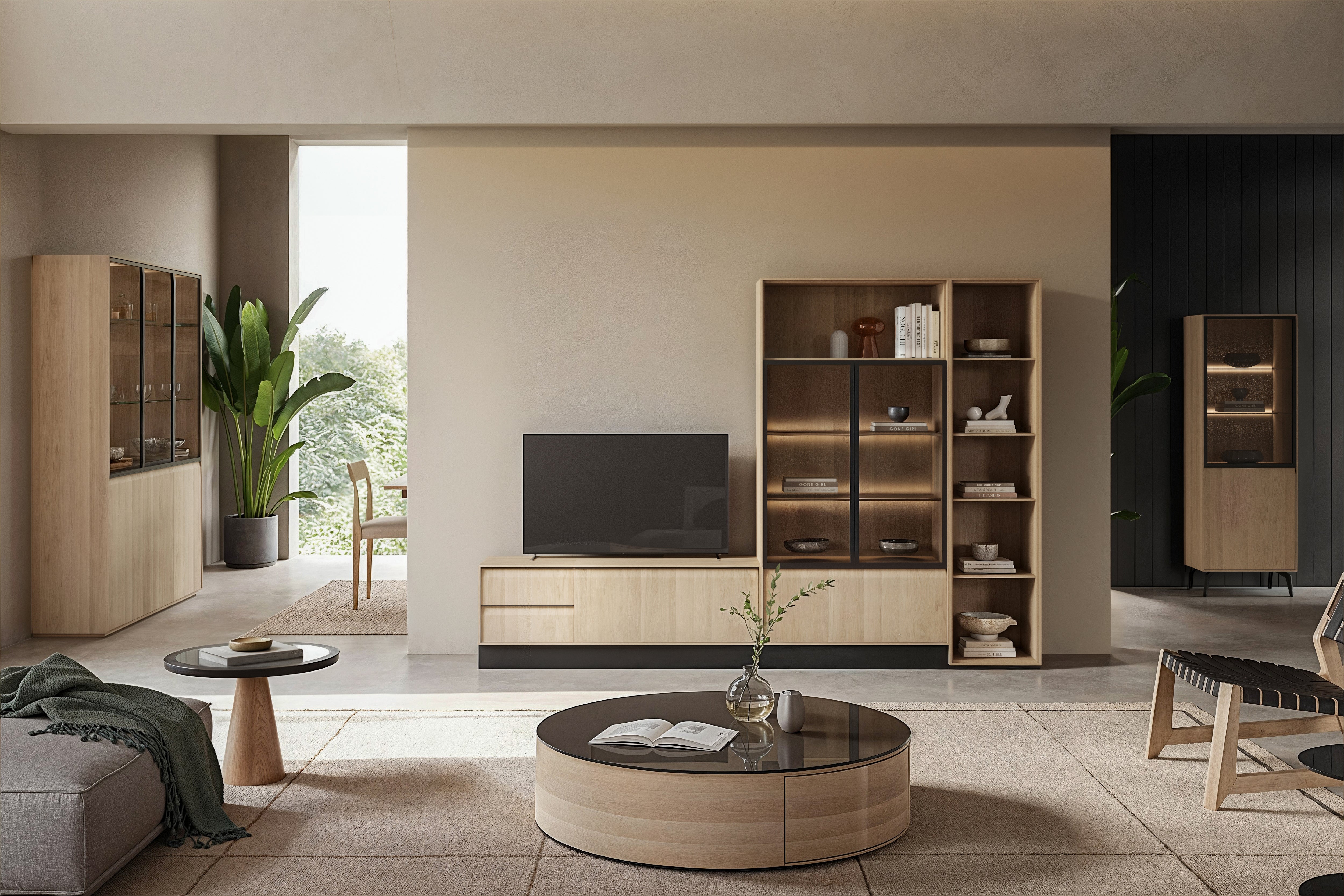 Composição TV  Porto 276cm 4 gavetas e prateleiras