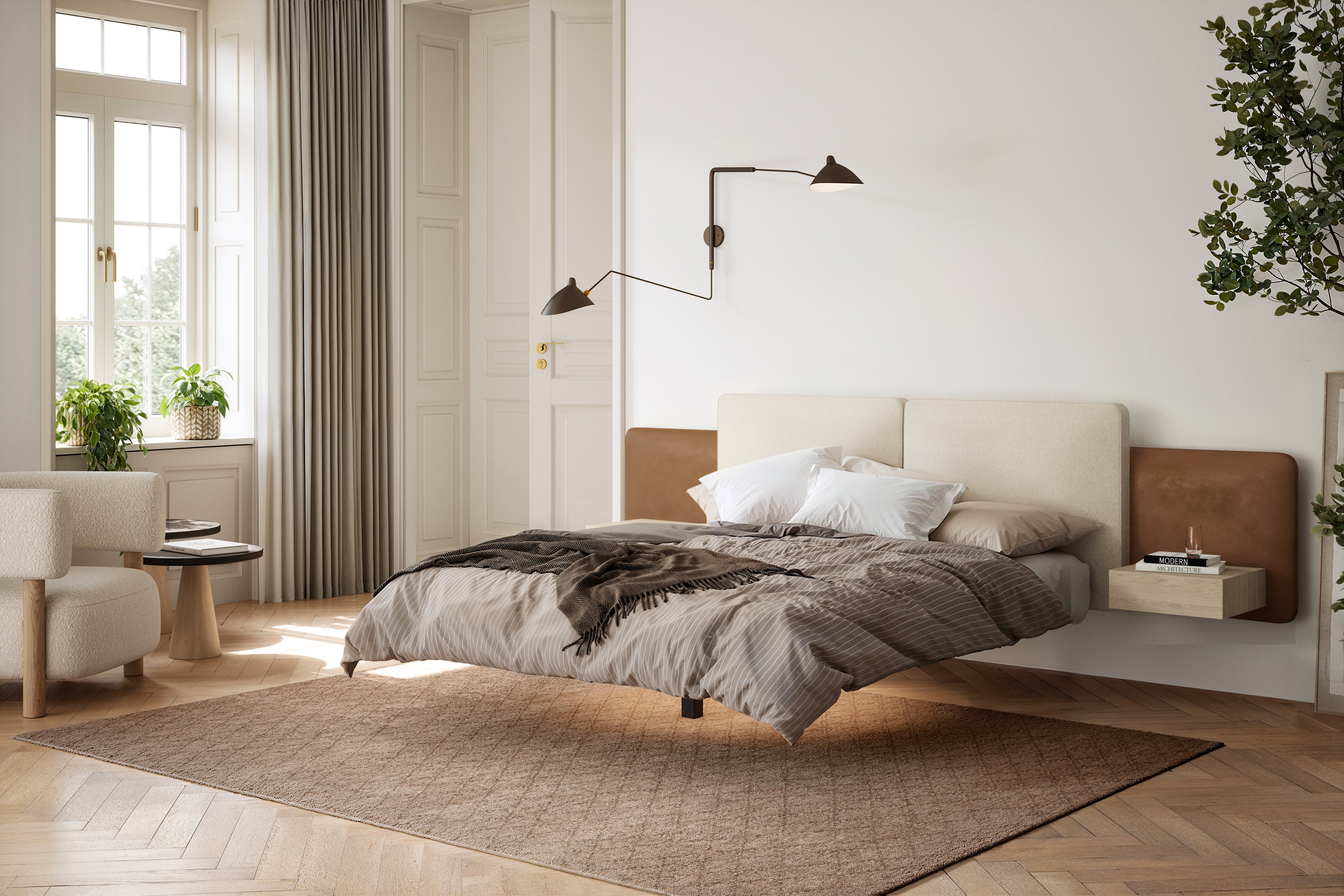 Cama Porto com 160x200 e mesinhas
