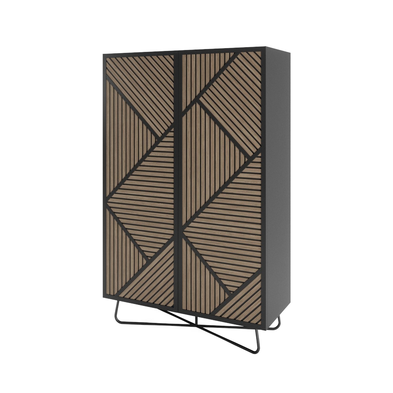 Woodtale Slide 2-Door Display Cabinet