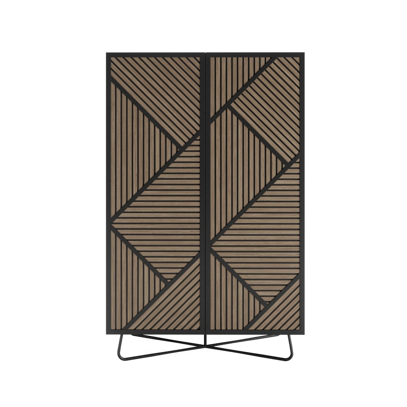Woodtale Slide 2-Door Display Cabinet