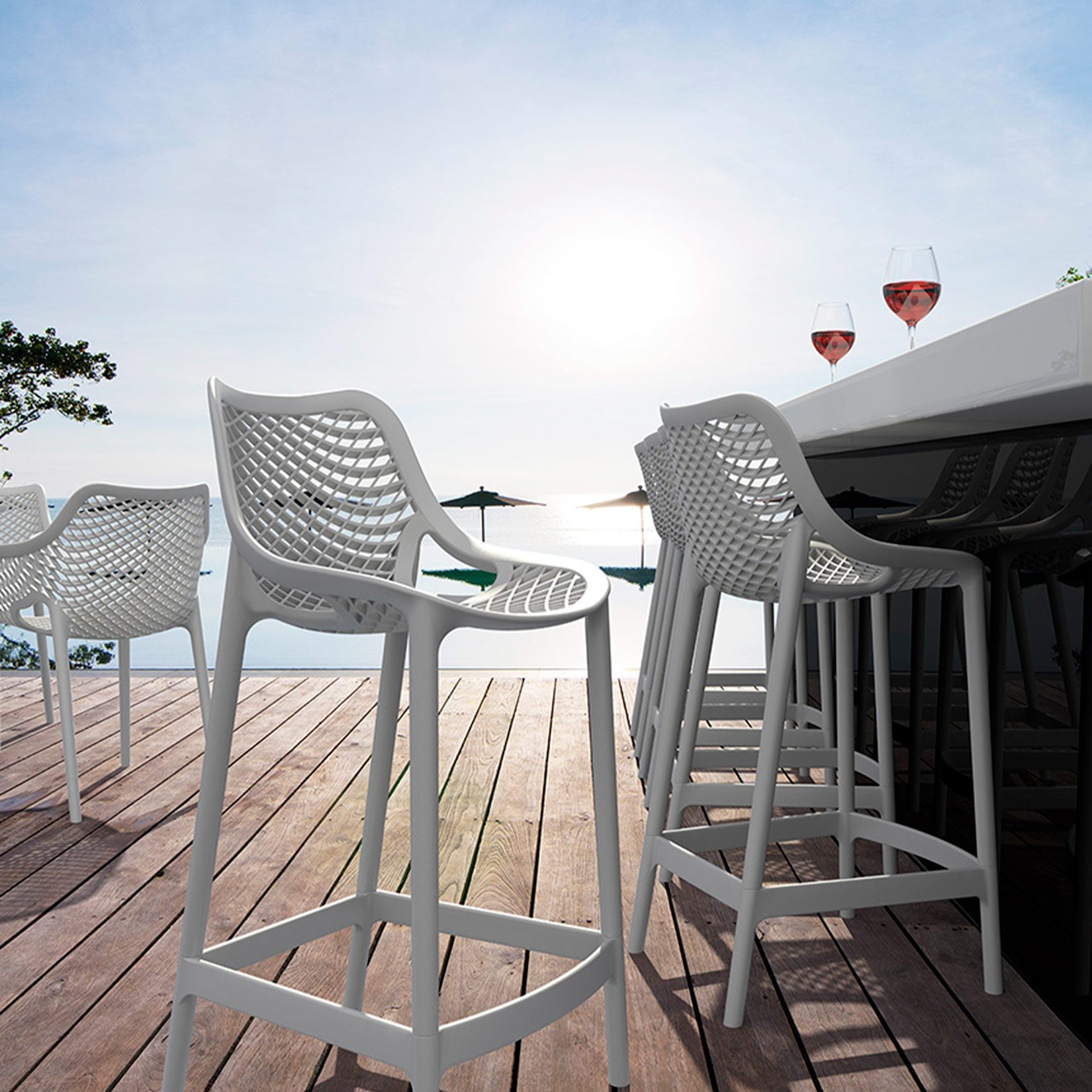 Santorini bar stool
