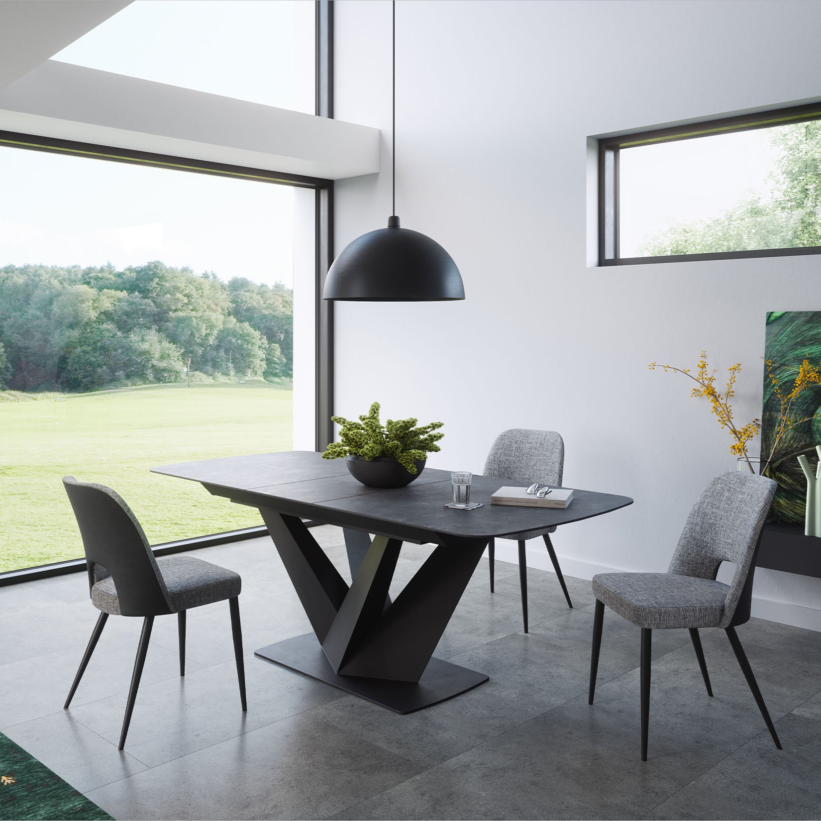 Monza extendable dining table