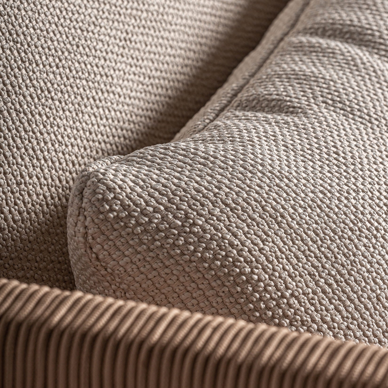 Trena sofa with wooden base