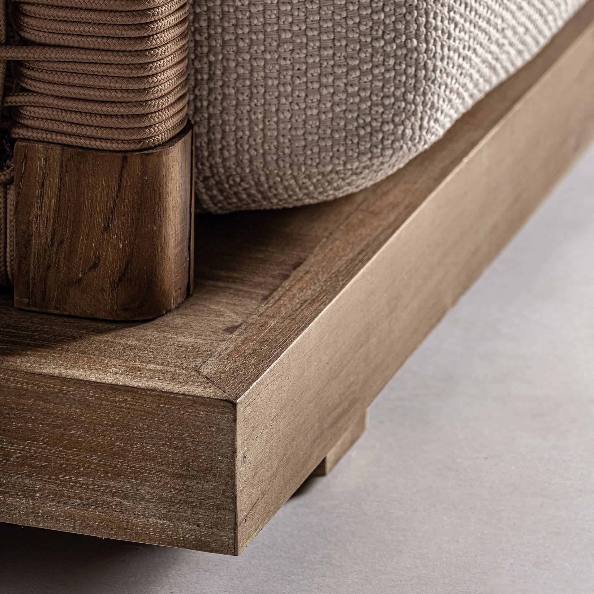Trena sofa with wooden base