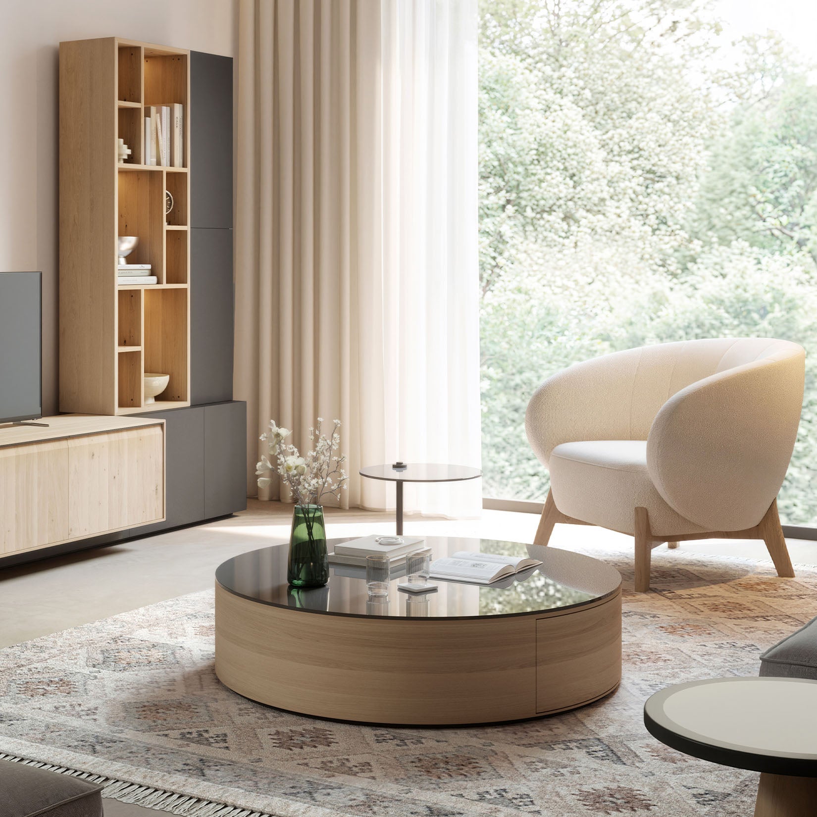 Porto round coffee table