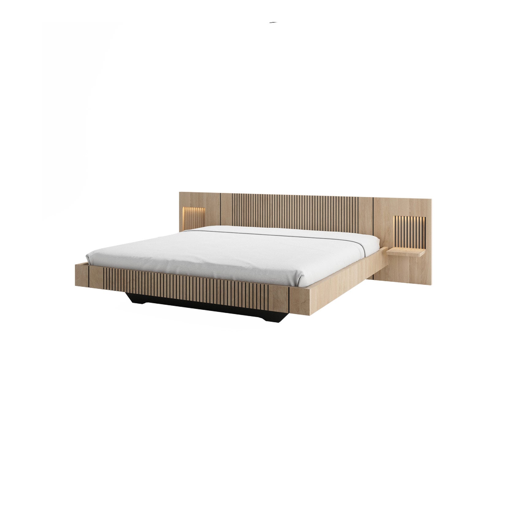 Woodtale Piana Full Bed with Shelves