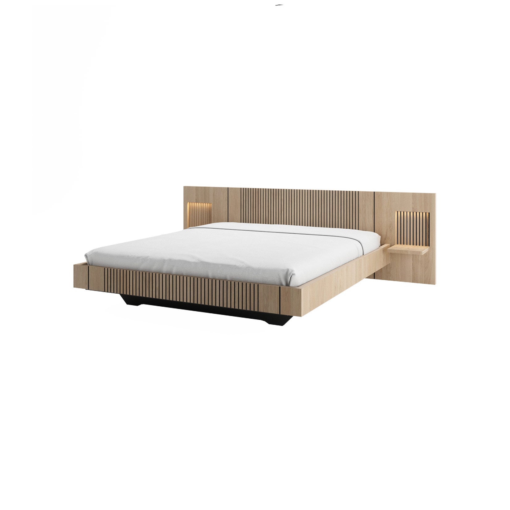 Woodtale Piana Full Bed with Shelves