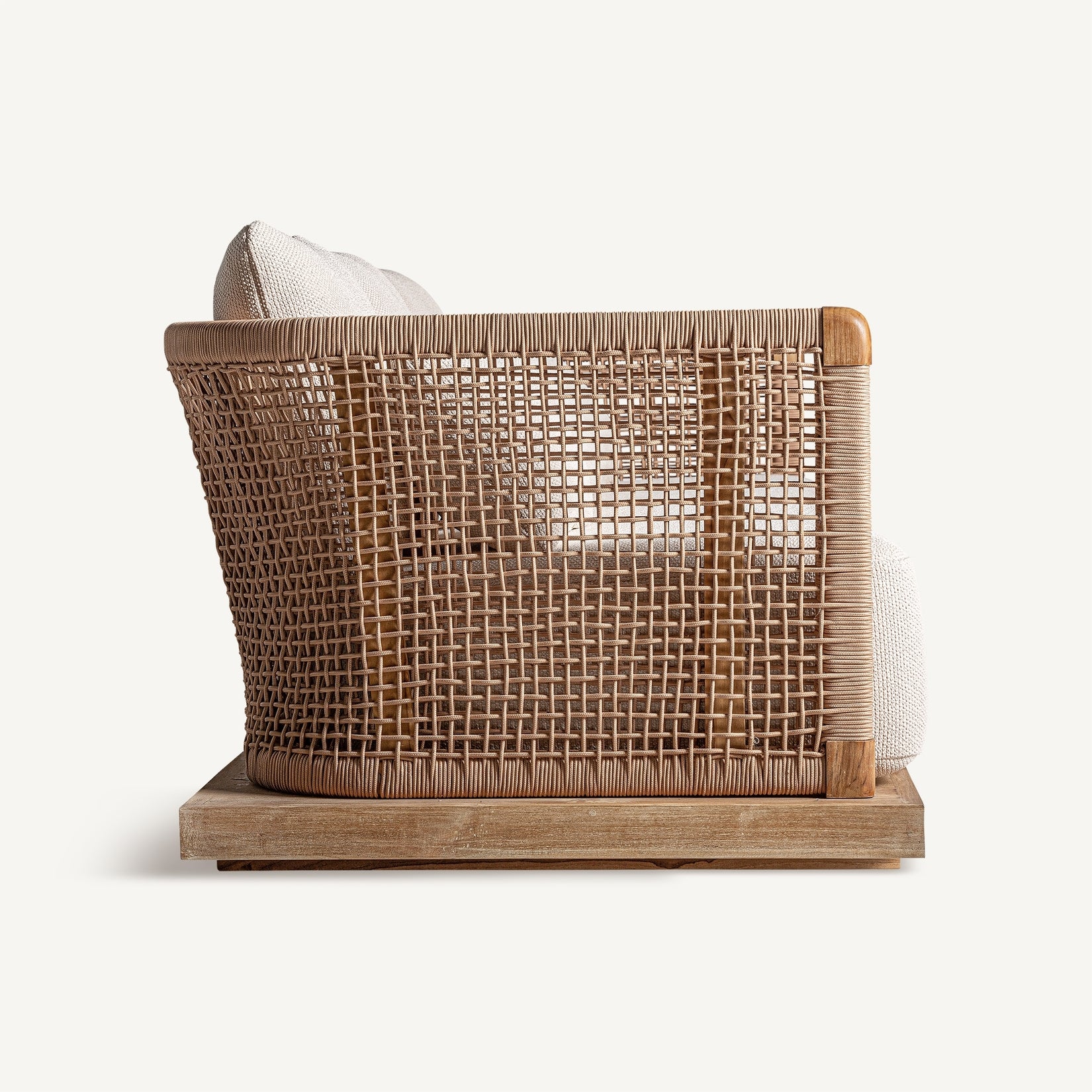 Trena sofa with wooden base