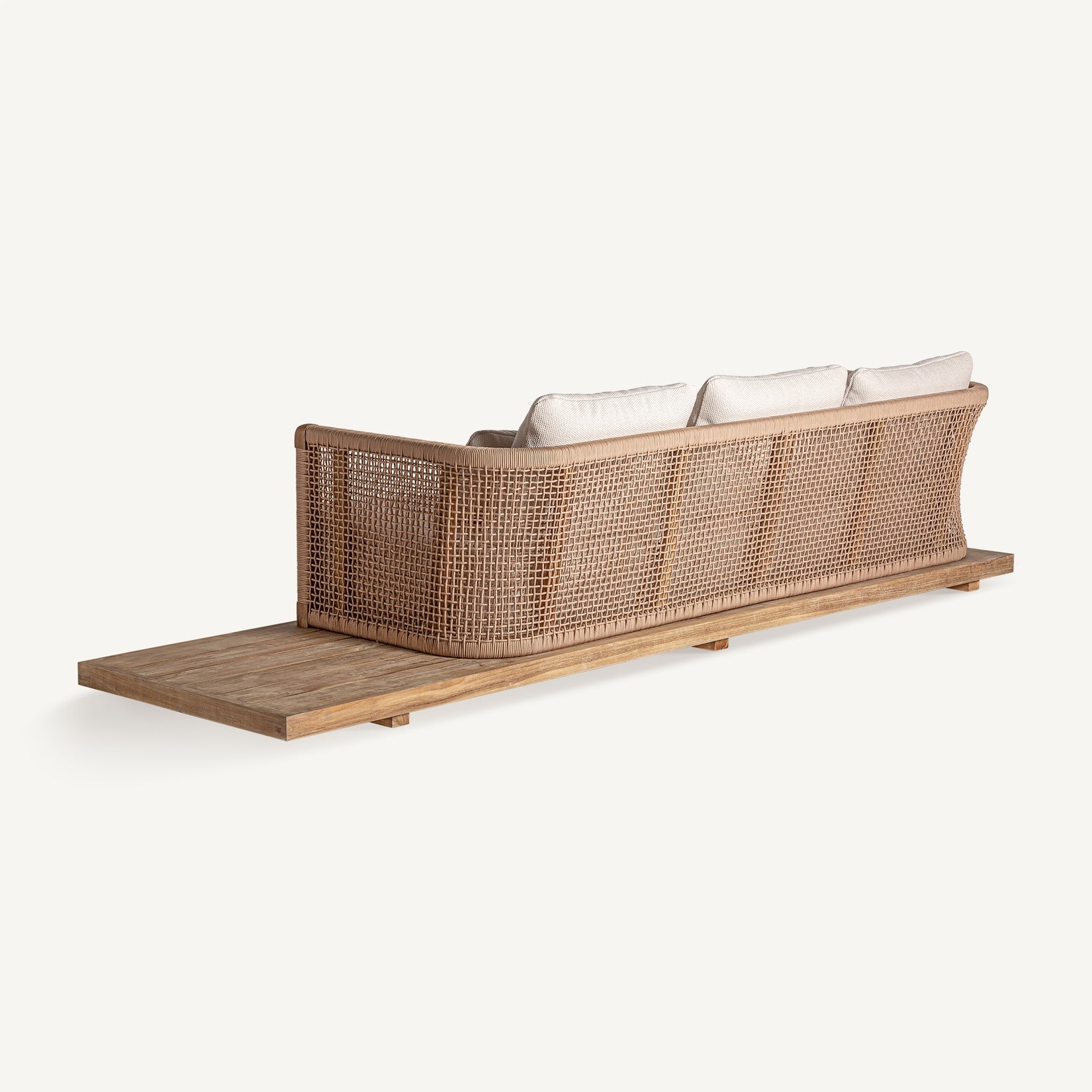 Trena sofa with wooden base