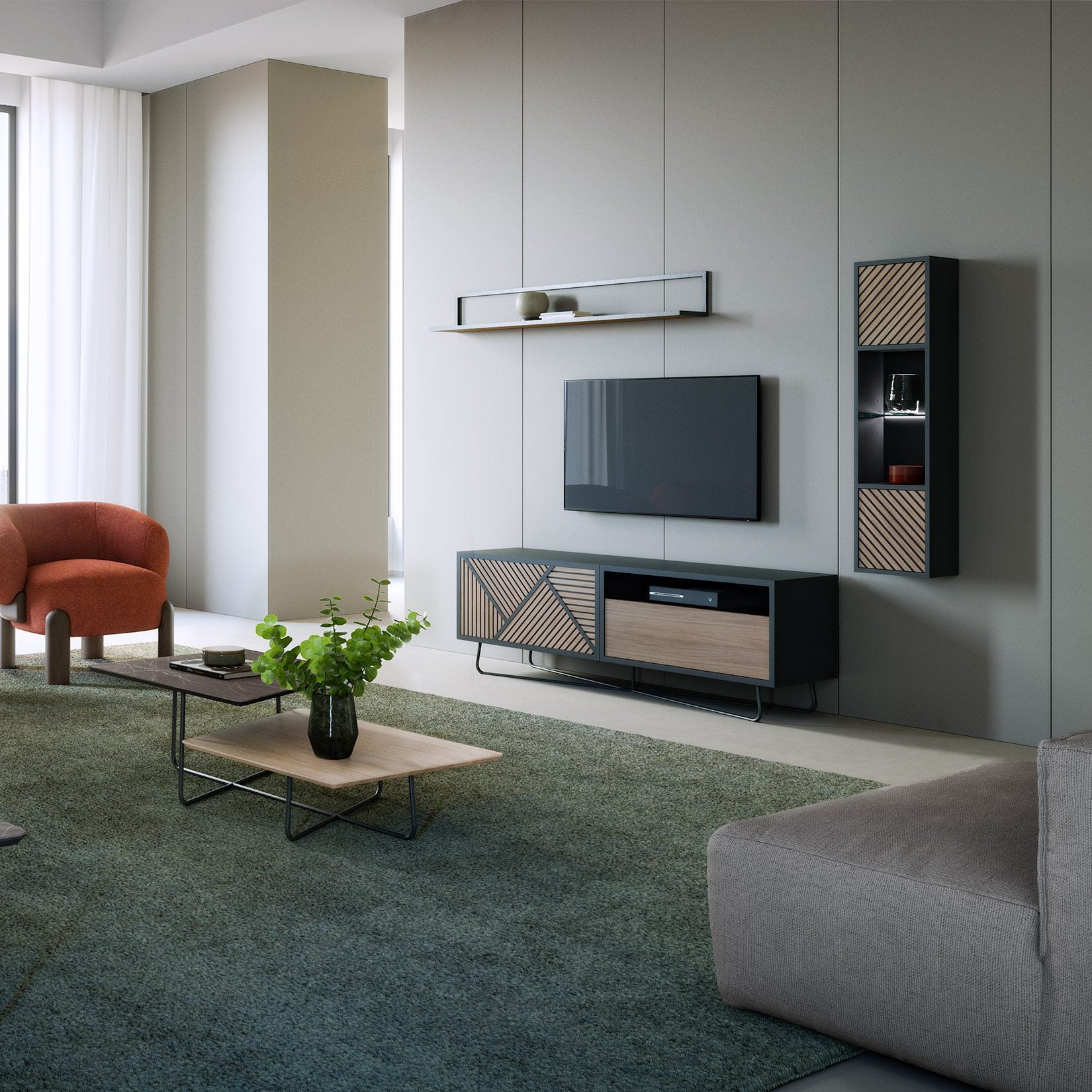 Woodtale Slide TV Stand