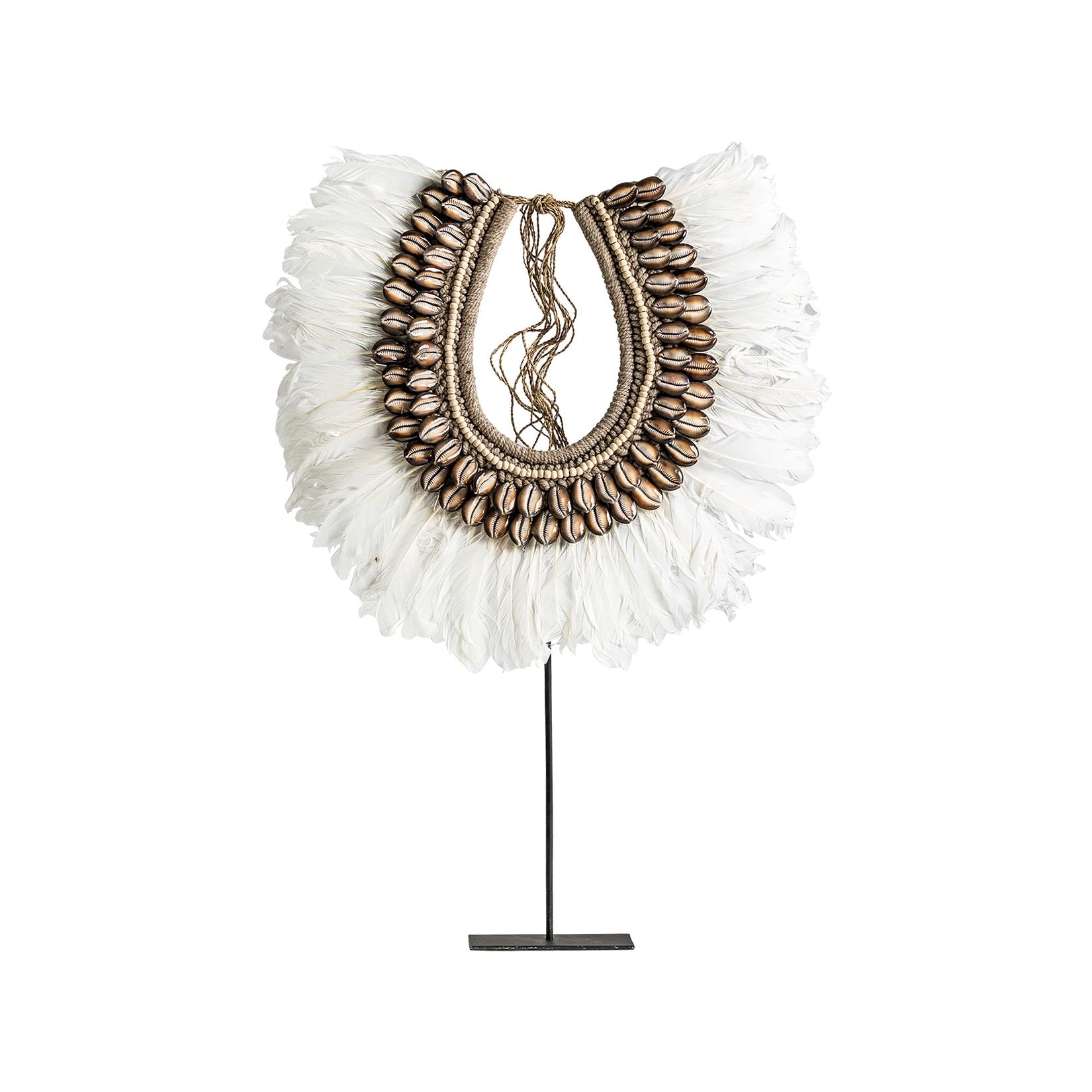 Decorative figure shell necklace