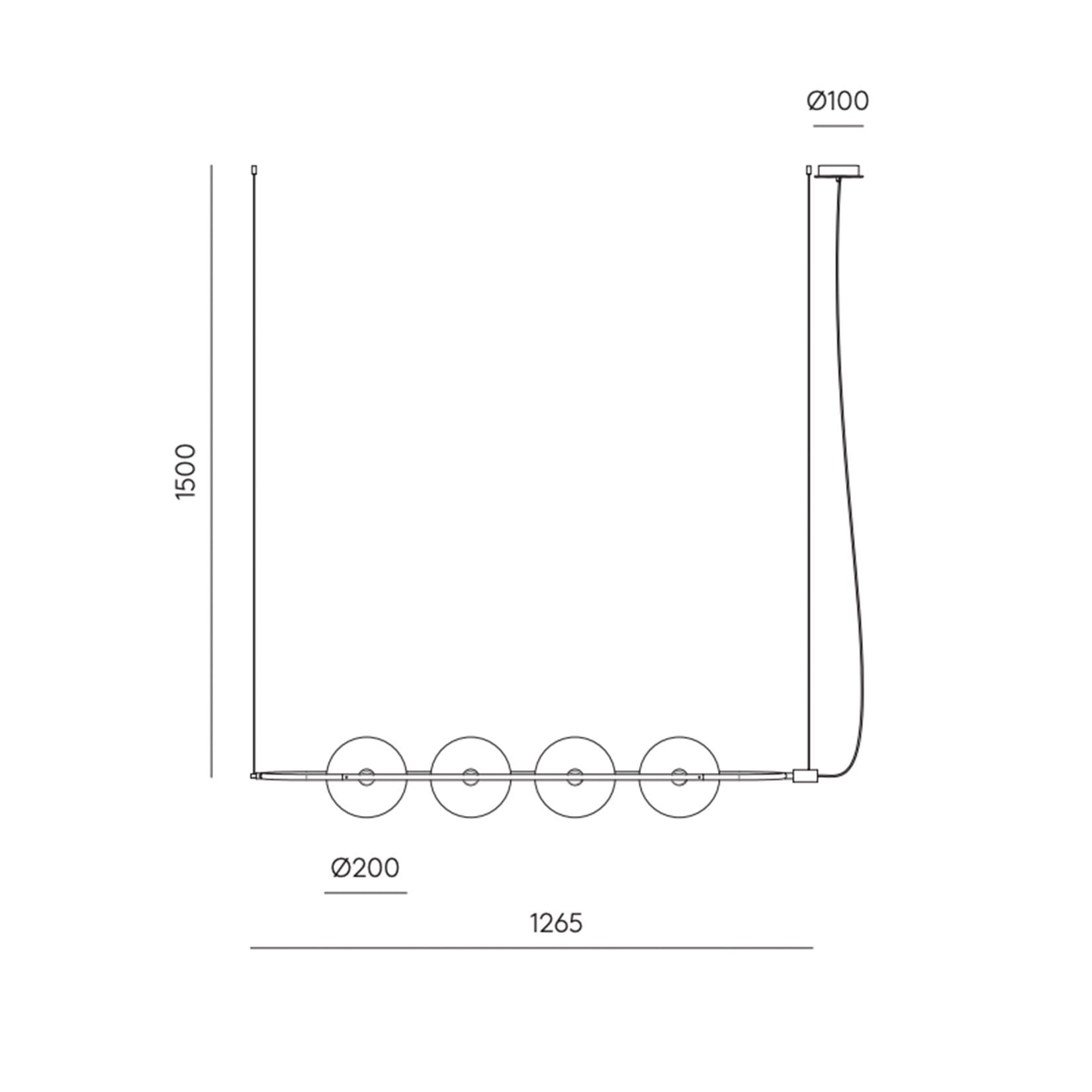 Abbacus ceiling lamp