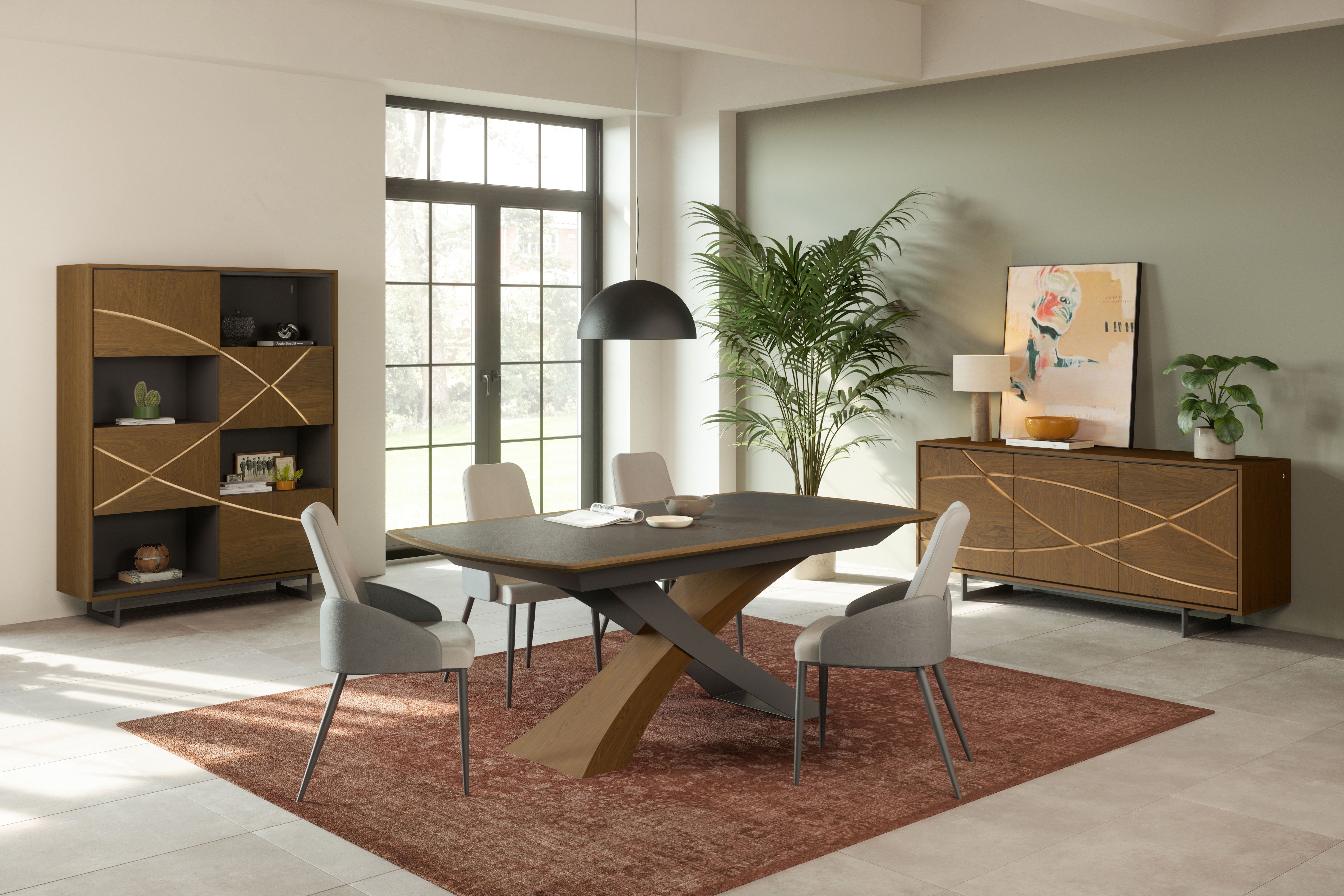 Monte Carlo 4-door display cabinet