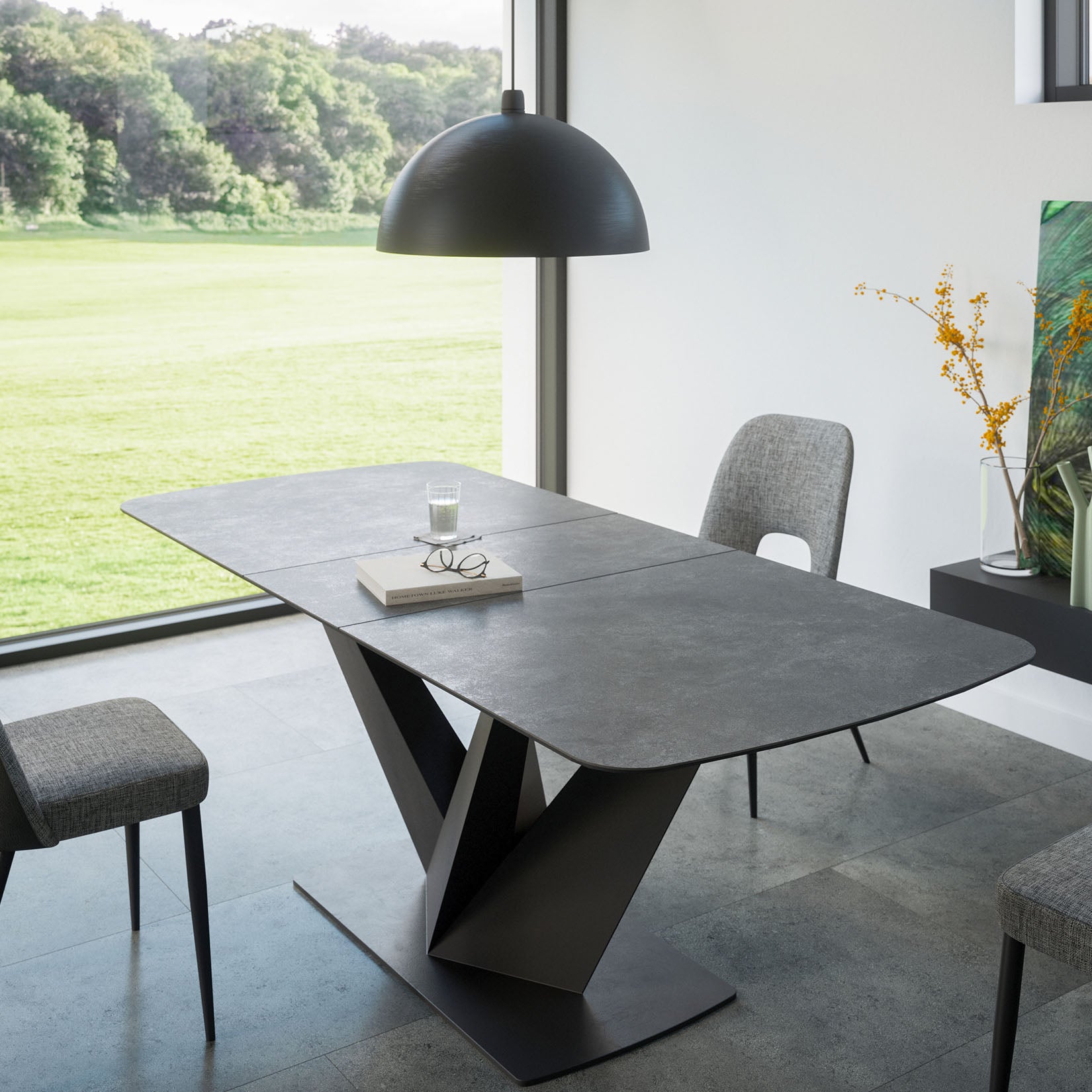 Monza extendable dining table 