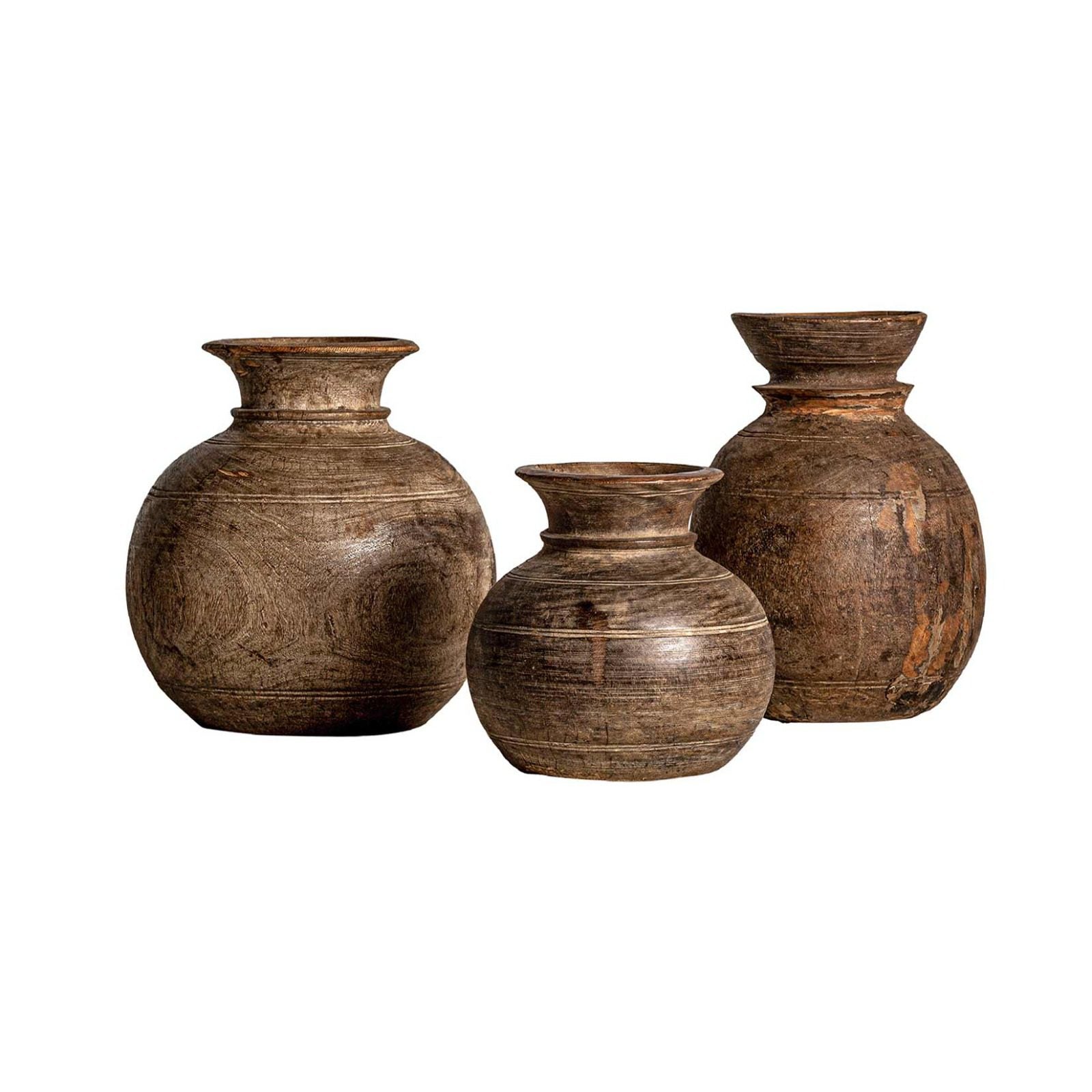 Set of 3 handmade vases