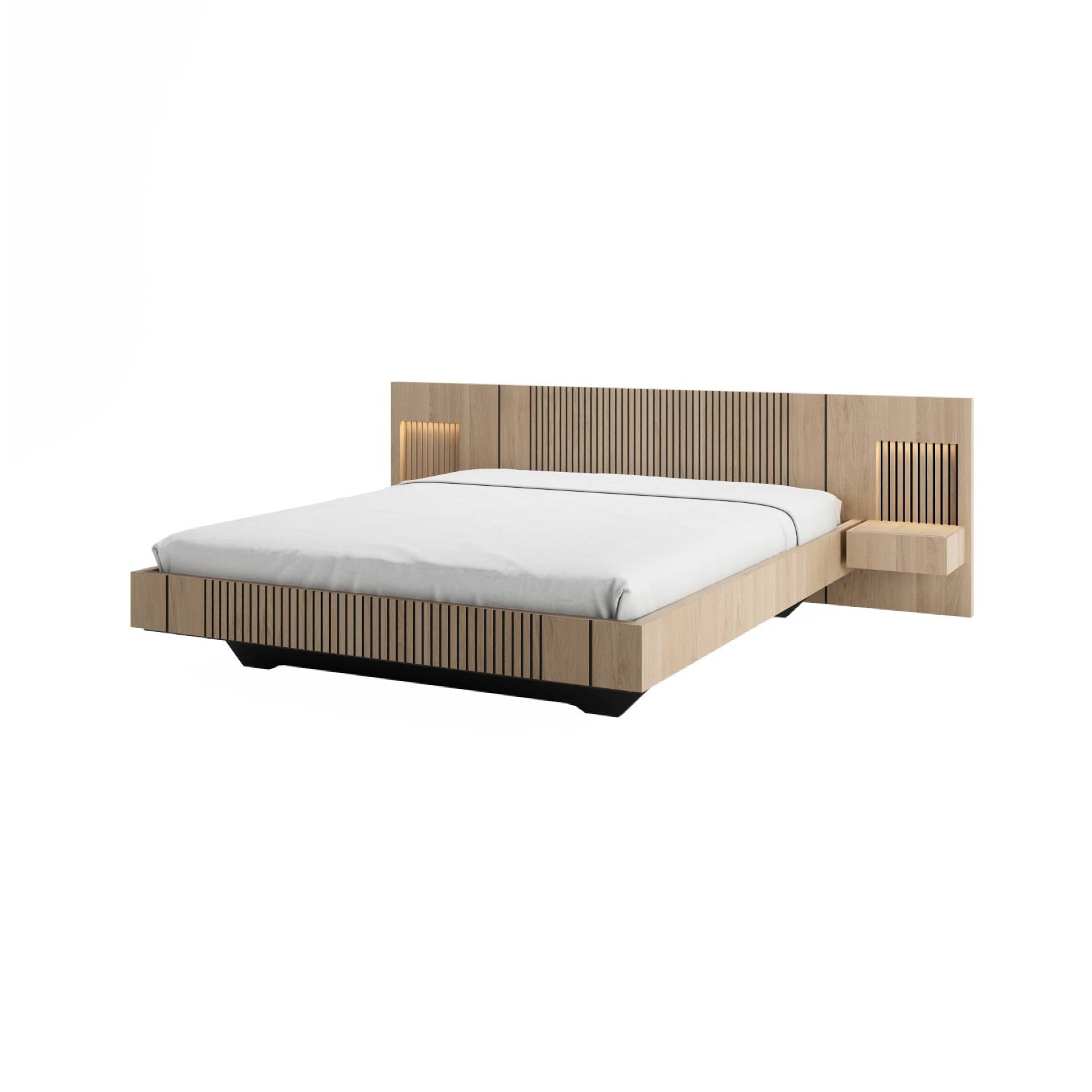 Cama completa com gavetas Woodtale Piana