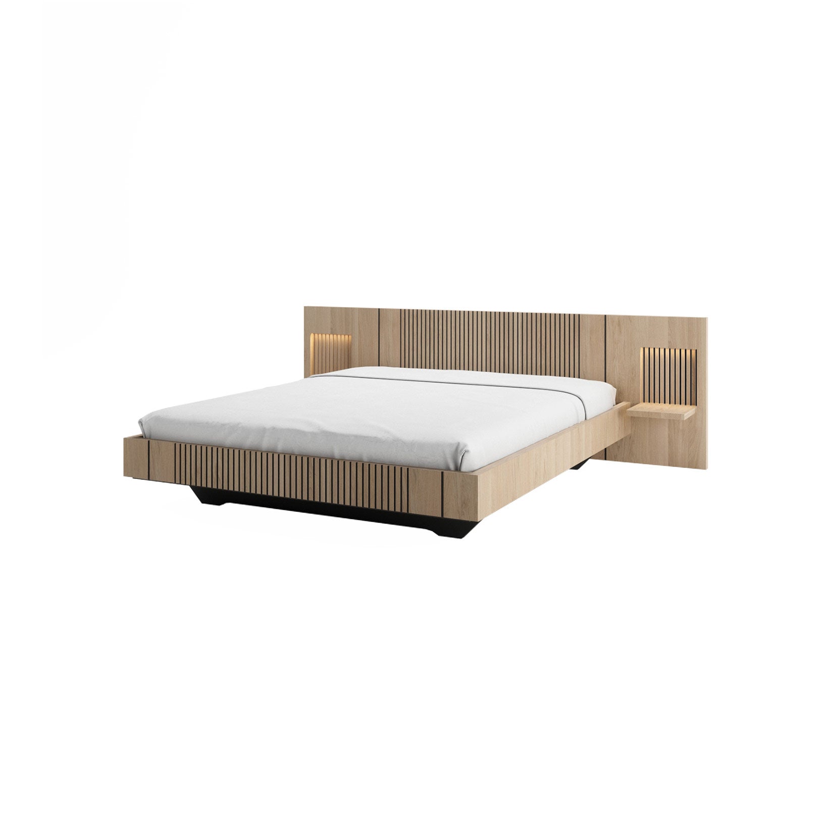 Cama completa com prateleiras Woodtale Piana